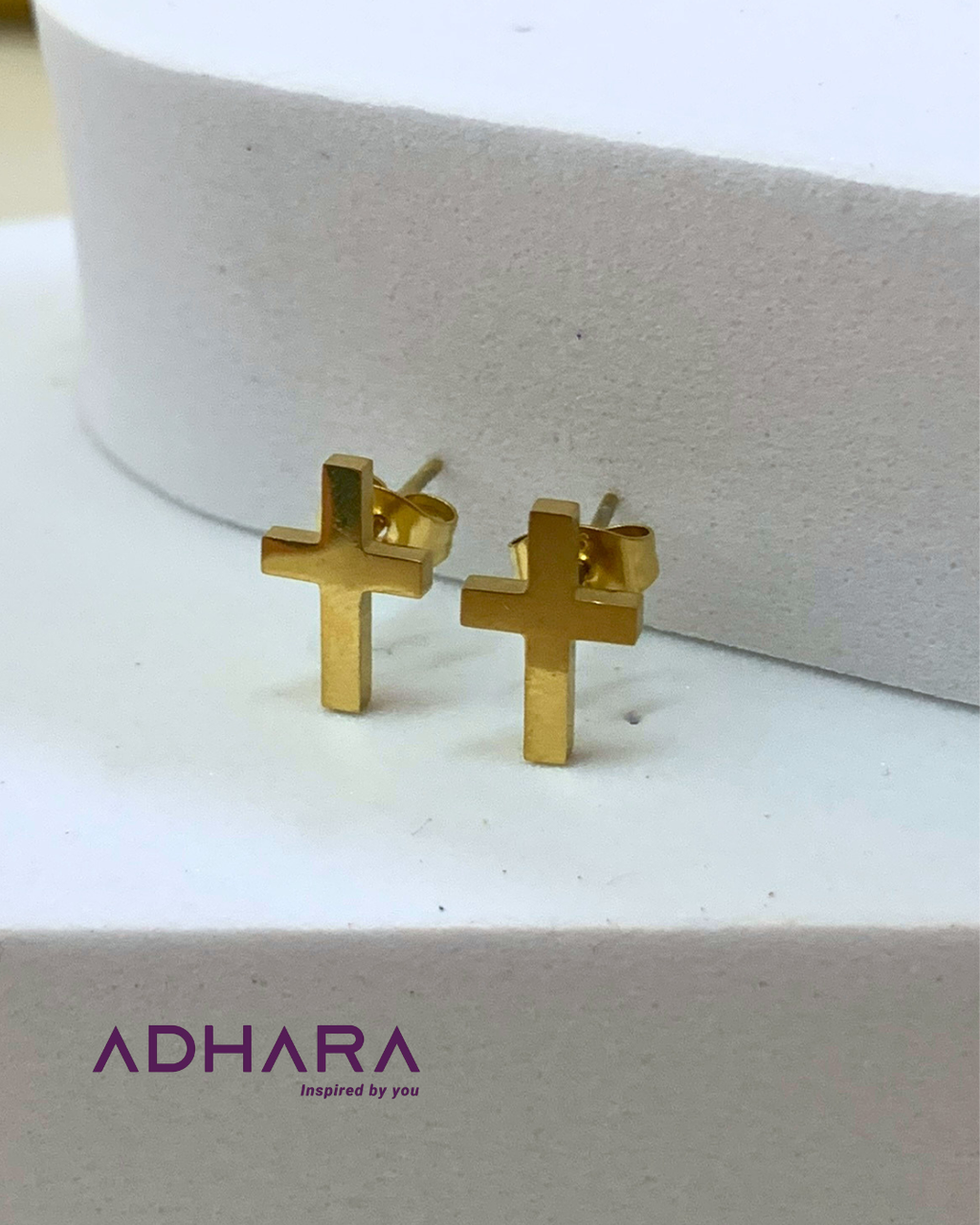 Arete de Cruz Acero Inox (8889)