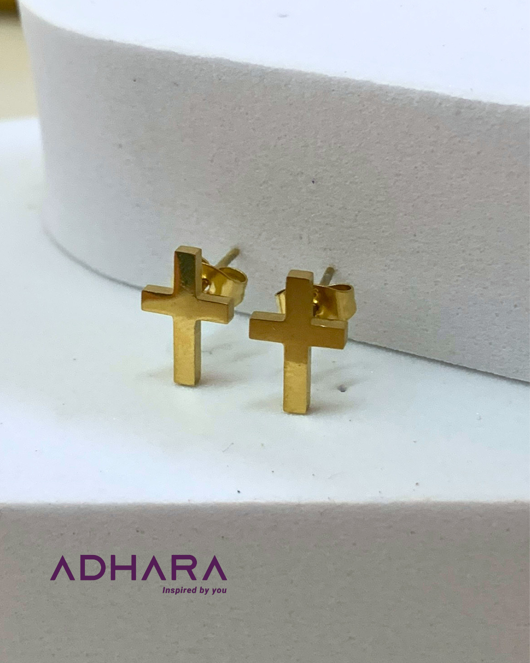 Arete de Cruz Acero Inox (8889)