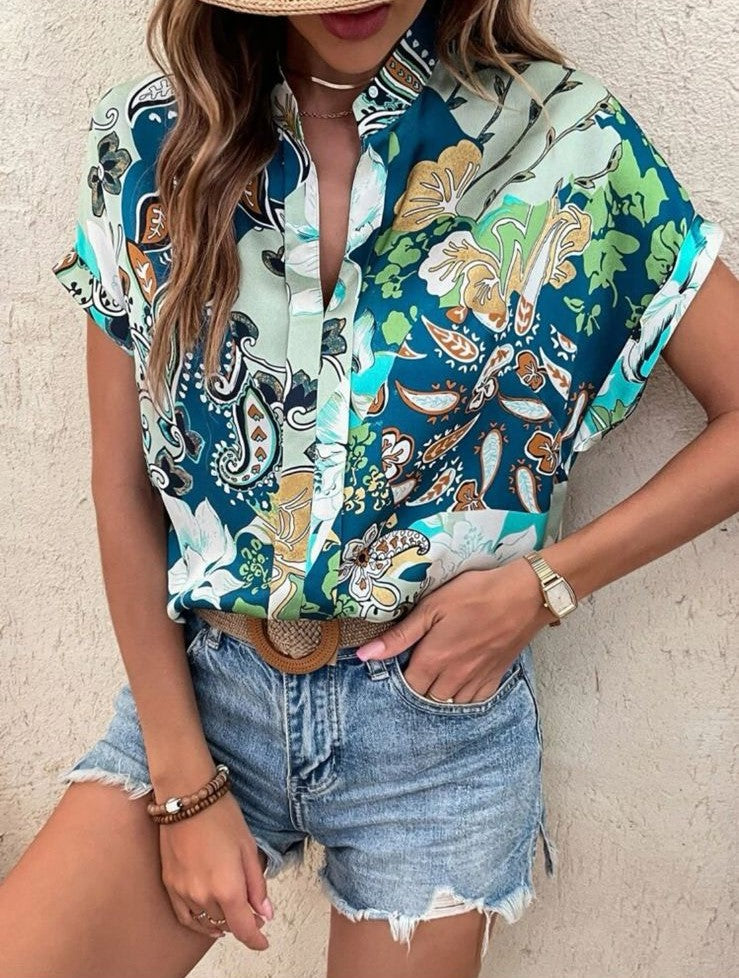 Blusa Floral Murcielago (2710)