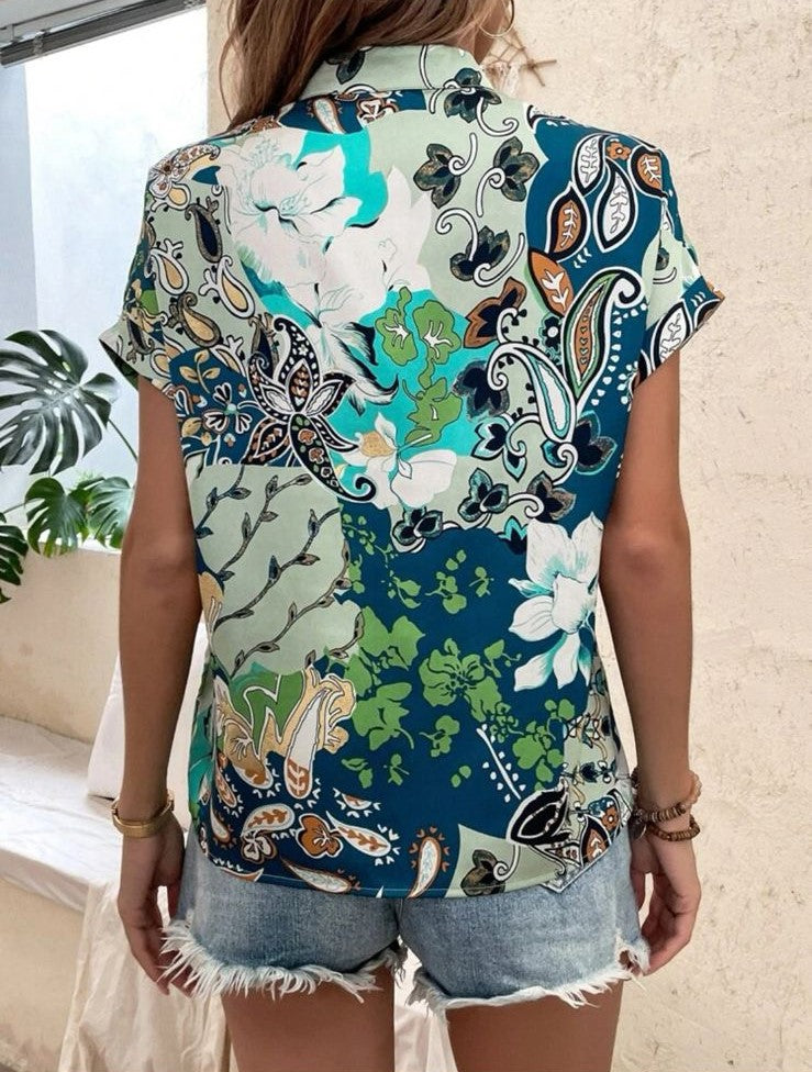Blusa Floral Murcielago (2710)