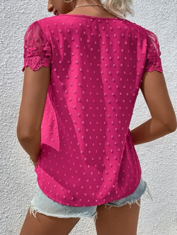 Blusa Lunares Encaje (2738)