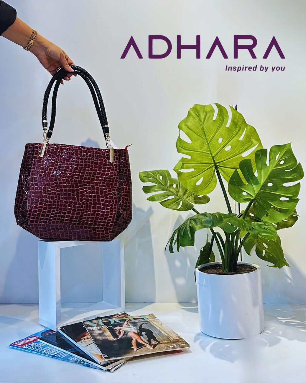 Bolso Minimalista Cocodrilo (7223)