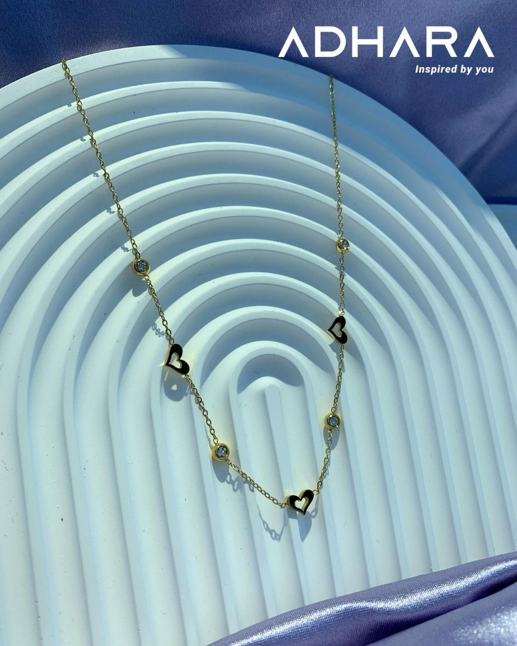 Collar Corazón Acero Inoxidable  (8812)