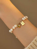 Pulsera Perla Corazón (8085)