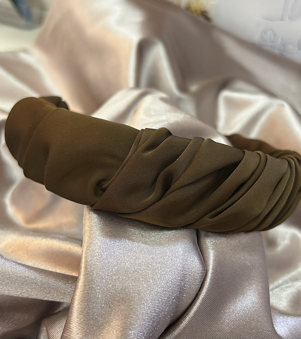 Diadema Satin Plizada (8717)