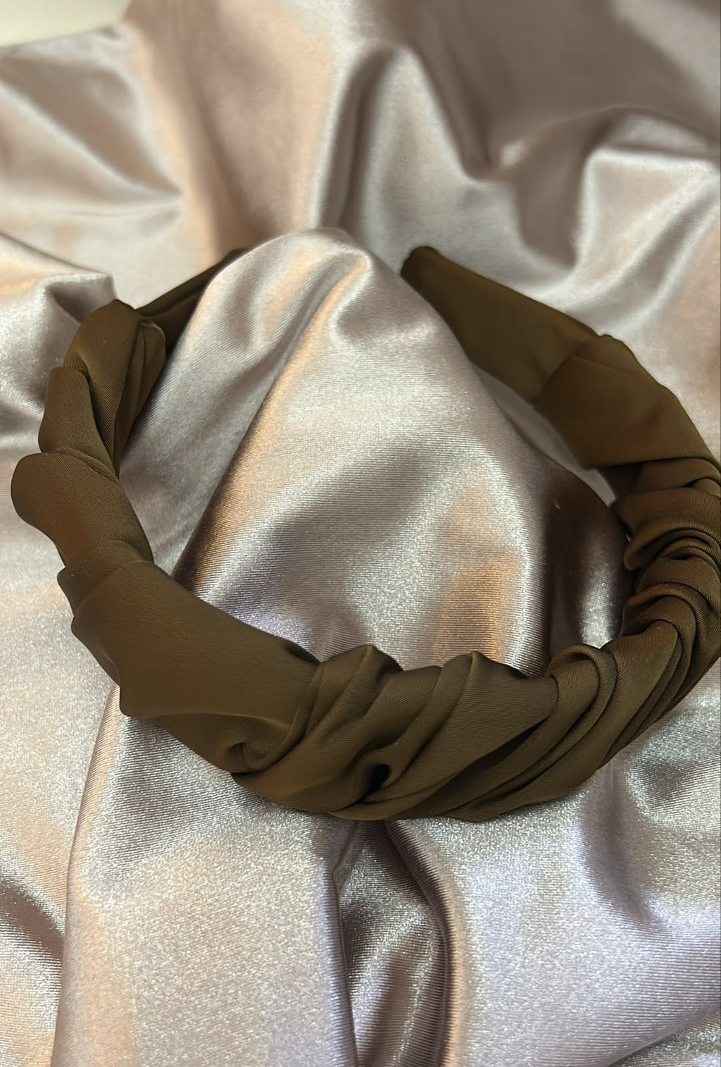 Diadema Satin Plizada (8717)