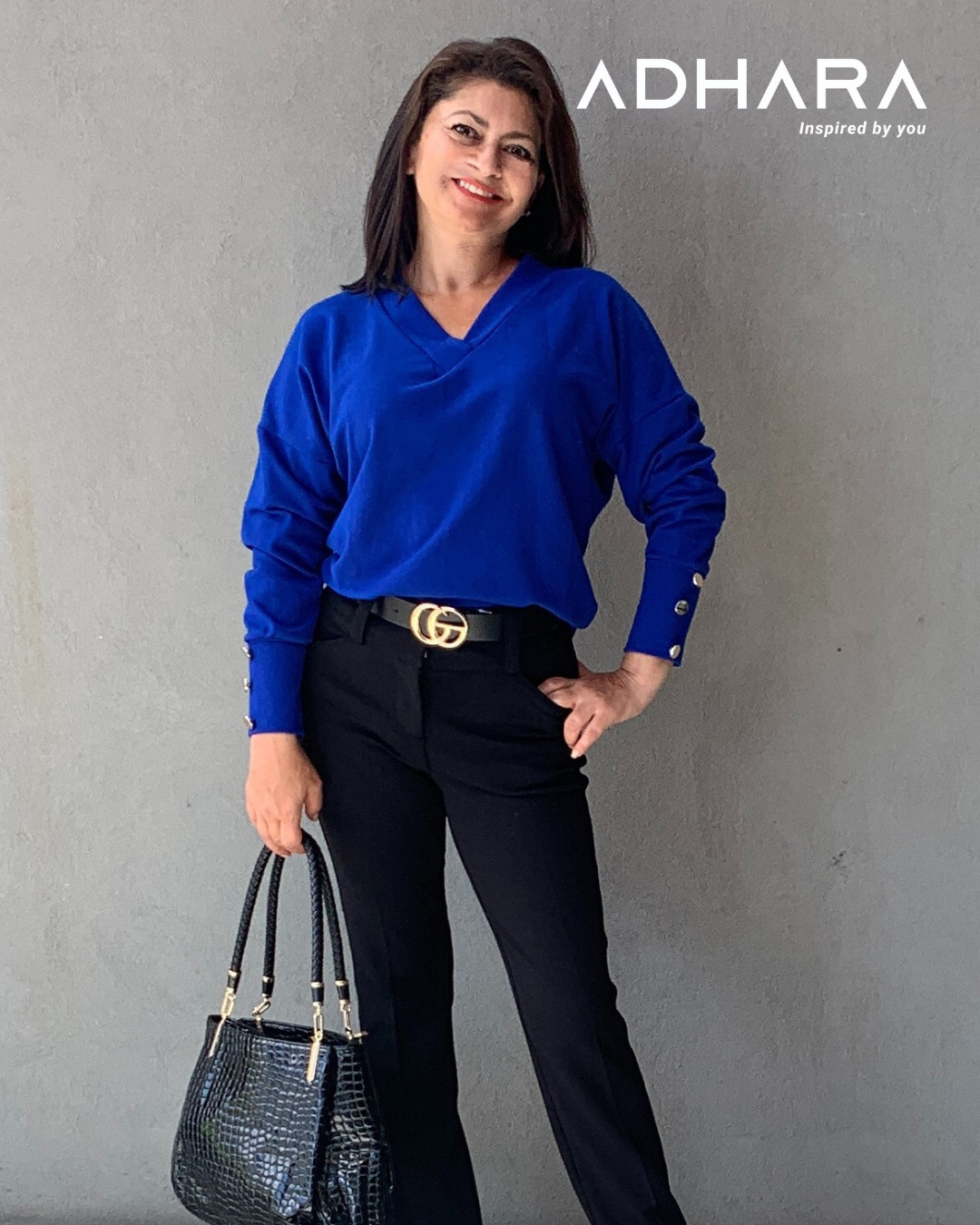Blusa Manga Larga con Botones Decorativos (2920)