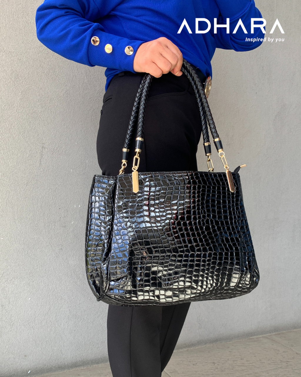 Bolso Minimalista Cocodrilo (7223)