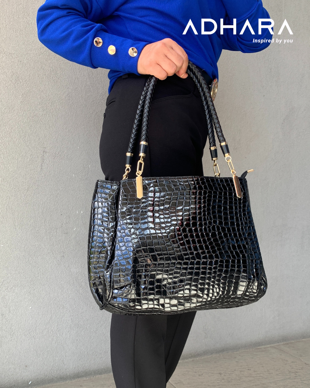 Bolso Minimalista Cocodrilo (7223)